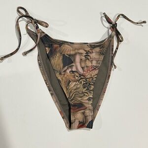 Petals & Peacocks Swim Mushroom Bikini Bottom Large